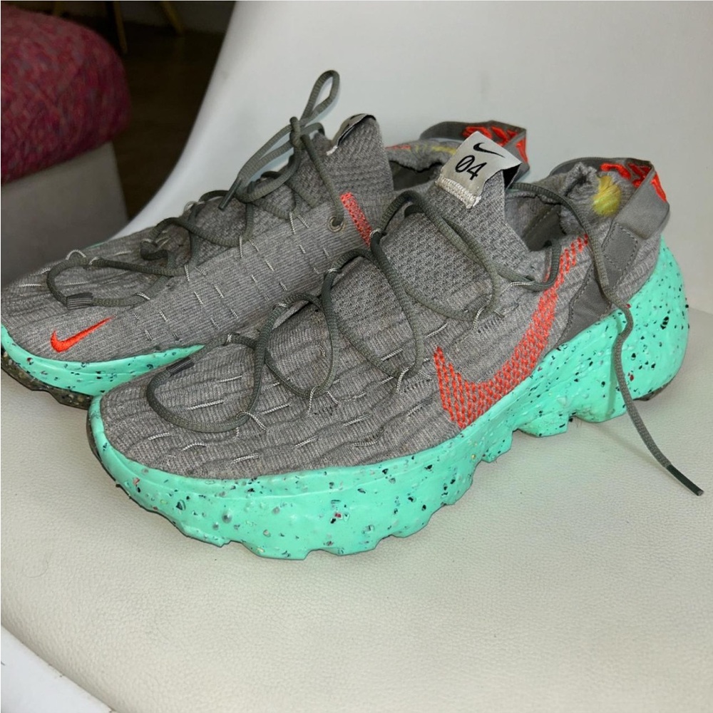 Nike space hippie 04' green glow mens sneakers